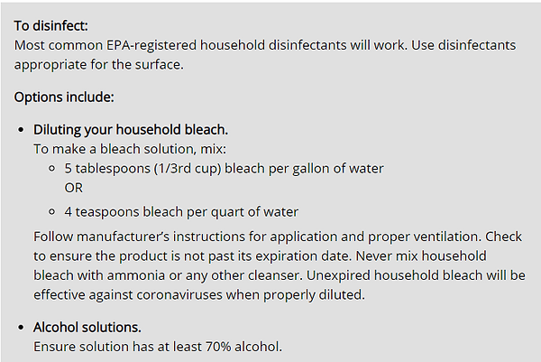 Covid-19 Disinfect Guide